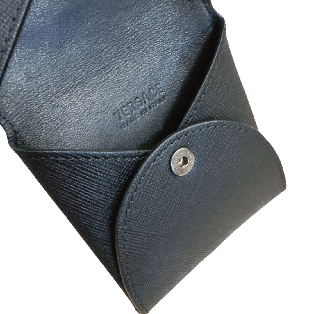 【極美品】VERSACE メデューサ ケース ブラック レザー 箱付き