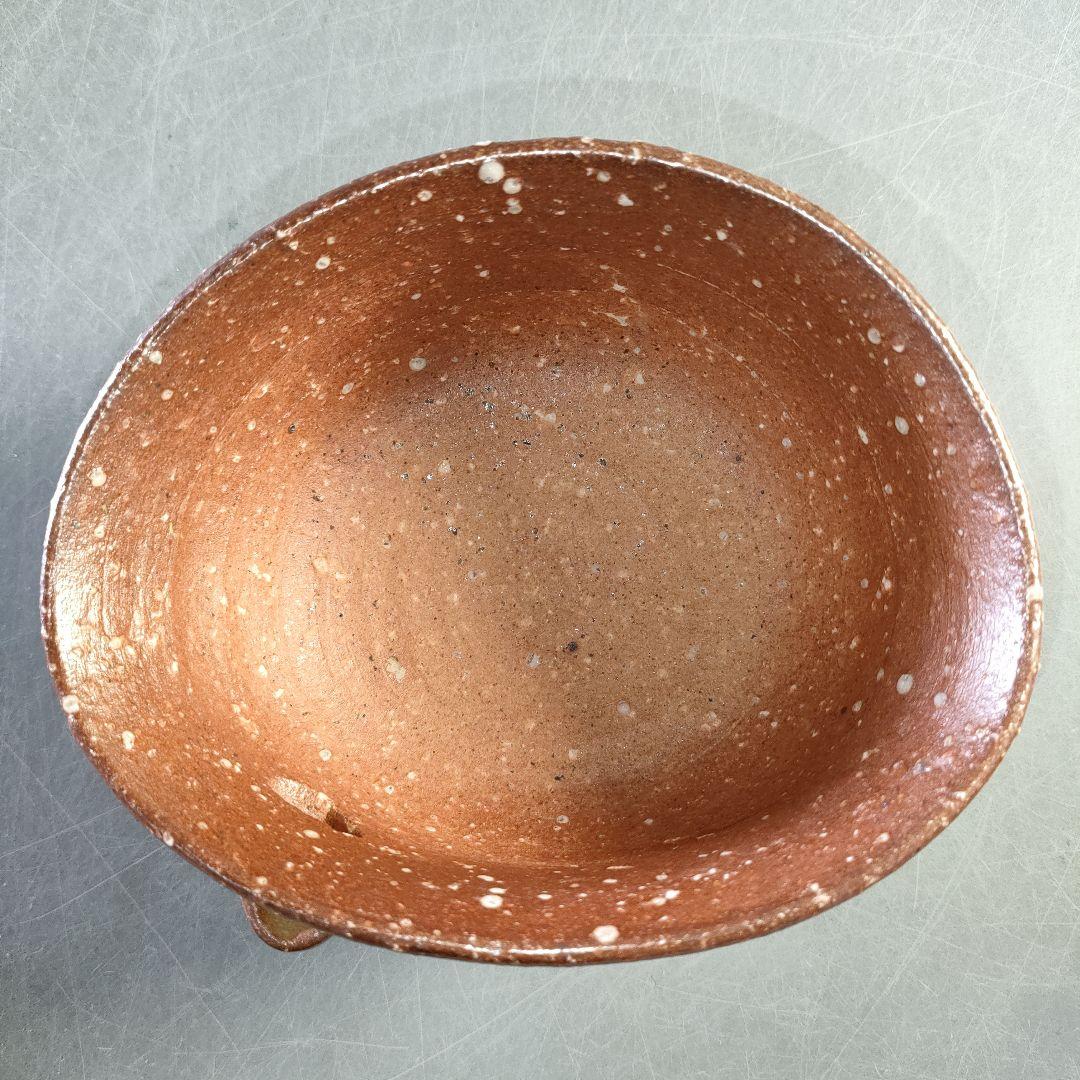 A1287-2/信楽焼/高橋楽斎/信楽変形片口向附5客/銘々皿/飾鉢/懐石道具/