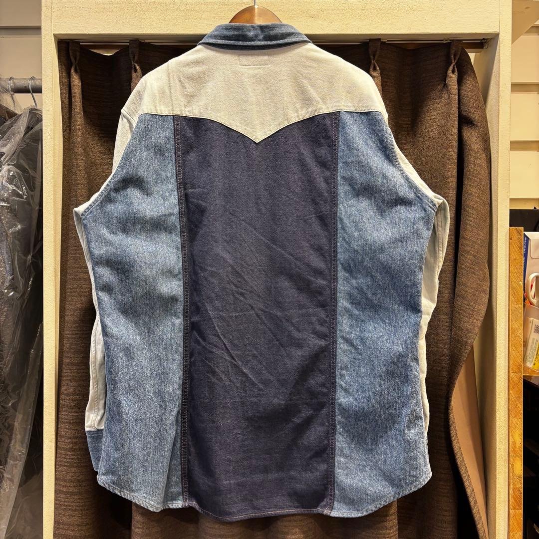 CELINE ウエスタンデニムシャツ　切替
