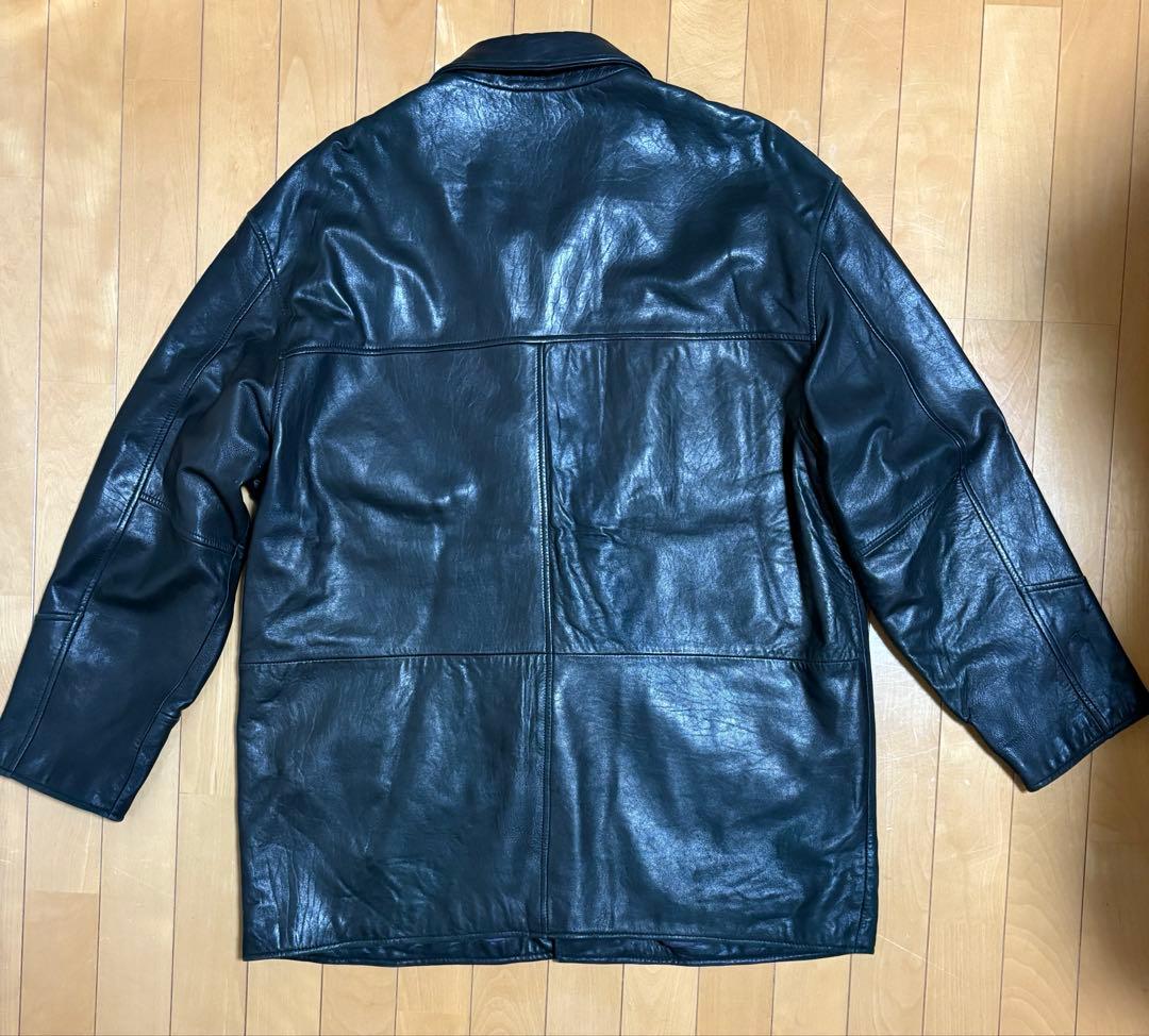 Euro vintage TRAPPER レザージャケット カーコート