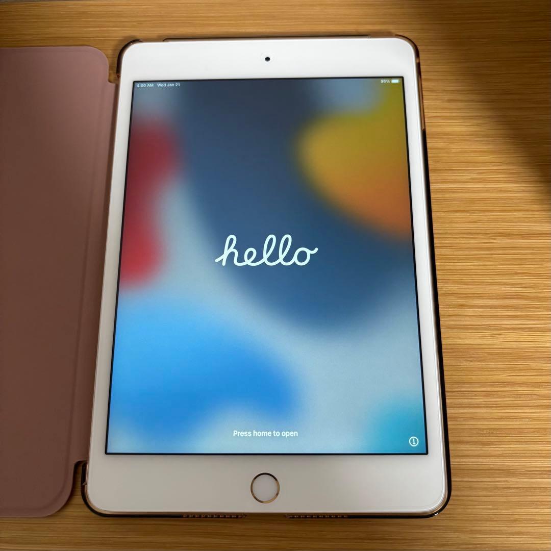 【ひっち】iPad mini 4 32GB ゴールド　カバー付き