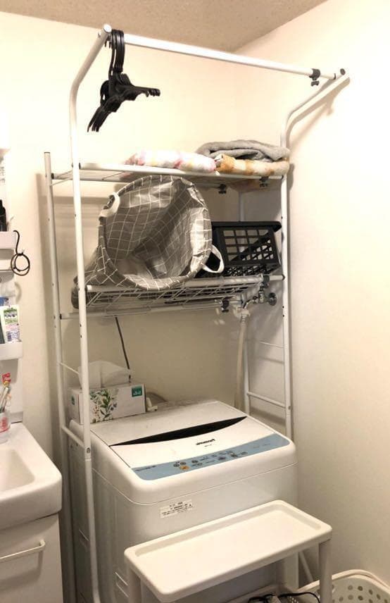 ❤大収納❣まるでオーダーメイドのように使い勝手抜群♪❤ランドリーラック