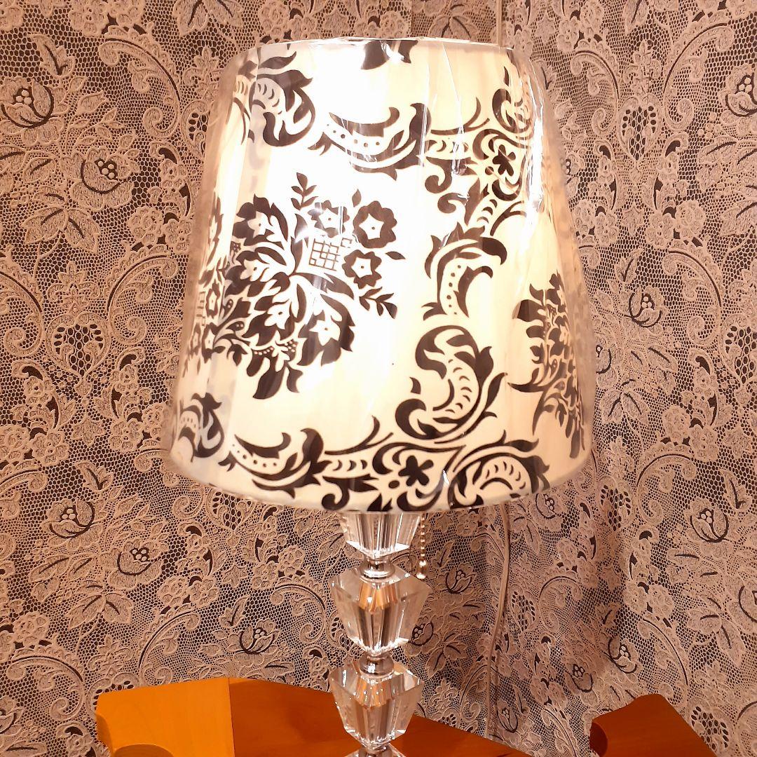 輸入雑貨　ヨーロッパモデル　『ダマスク柄シェードランプ』　プルスイッチ式