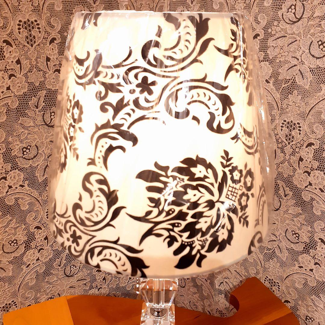 輸入雑貨　ヨーロッパモデル　『ダマスク柄シェードランプ』　プルスイッチ式