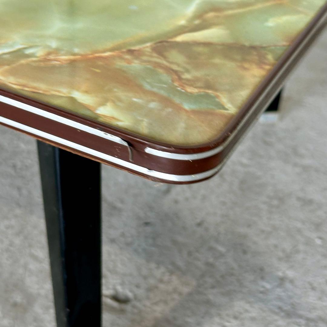 ♢♦︎70s♦︎♢ 昭和レトロ 大型 大理石調 折りたたみちゃぶ台　昭和浪漫