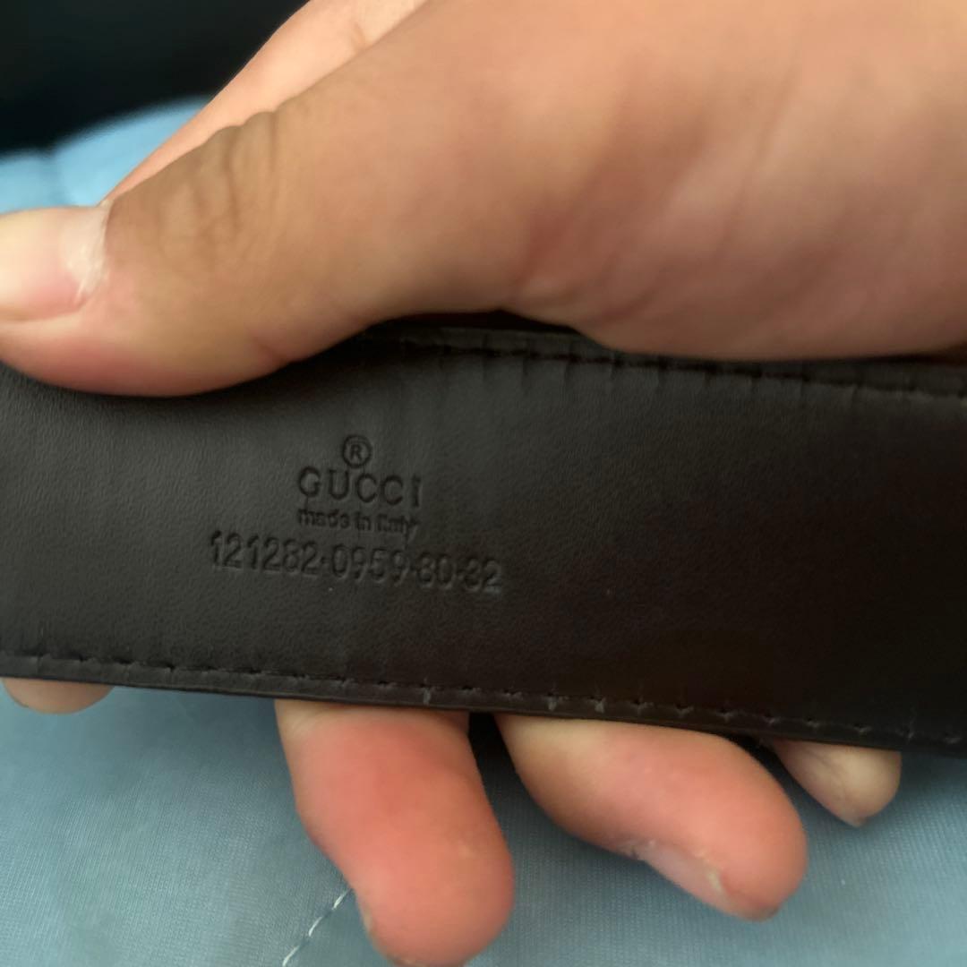 Gucci GGパターン ベルト ブラウン