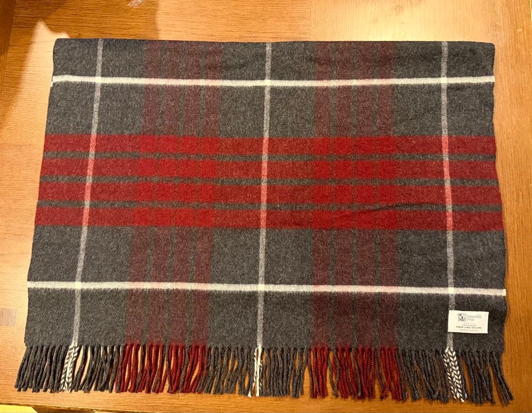 ジョンストンズ　UNITEDARROWS 別注　カシミヤ混大判ストール