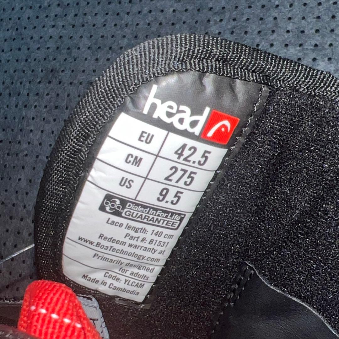 数回使用 人気サイズ27.5cm HEAD THREE BOA スノボブーツ