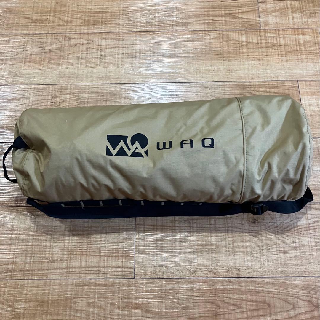 WAQ アウトドアコット カーキ【テント内で使用美品】