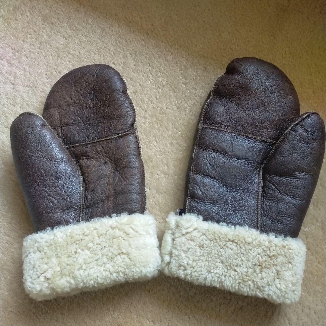 希少✨️ハリウッドランチマーケット　ムートン手袋　 ミトン　HRM 聖林公司