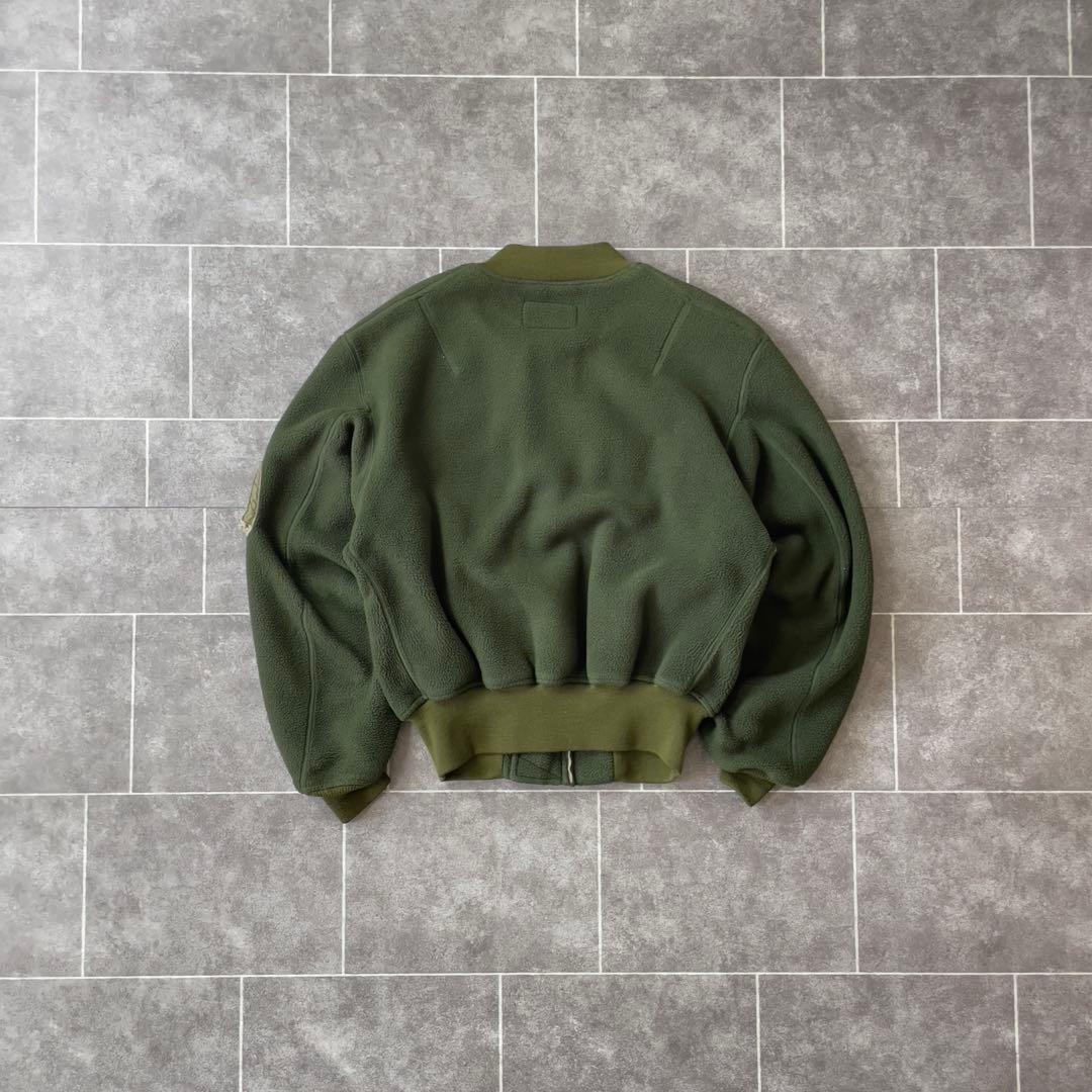 PineappleARMY'S MA-1ナイロン切替フリースボンバージャケット