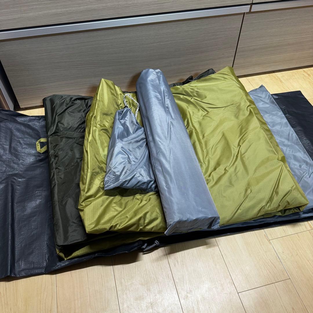 【未使用品】TENT FACTORY トンネル2ルームテントL UVルーフ付