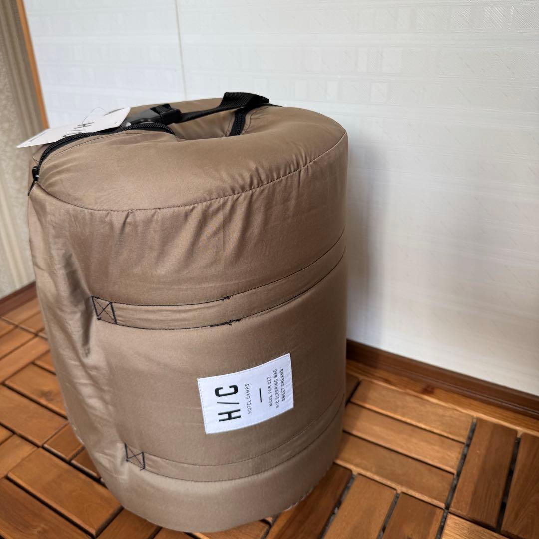 【未開封】 HOTELCAMPS 元値13,800円 寝袋 シュラフ ベージュ