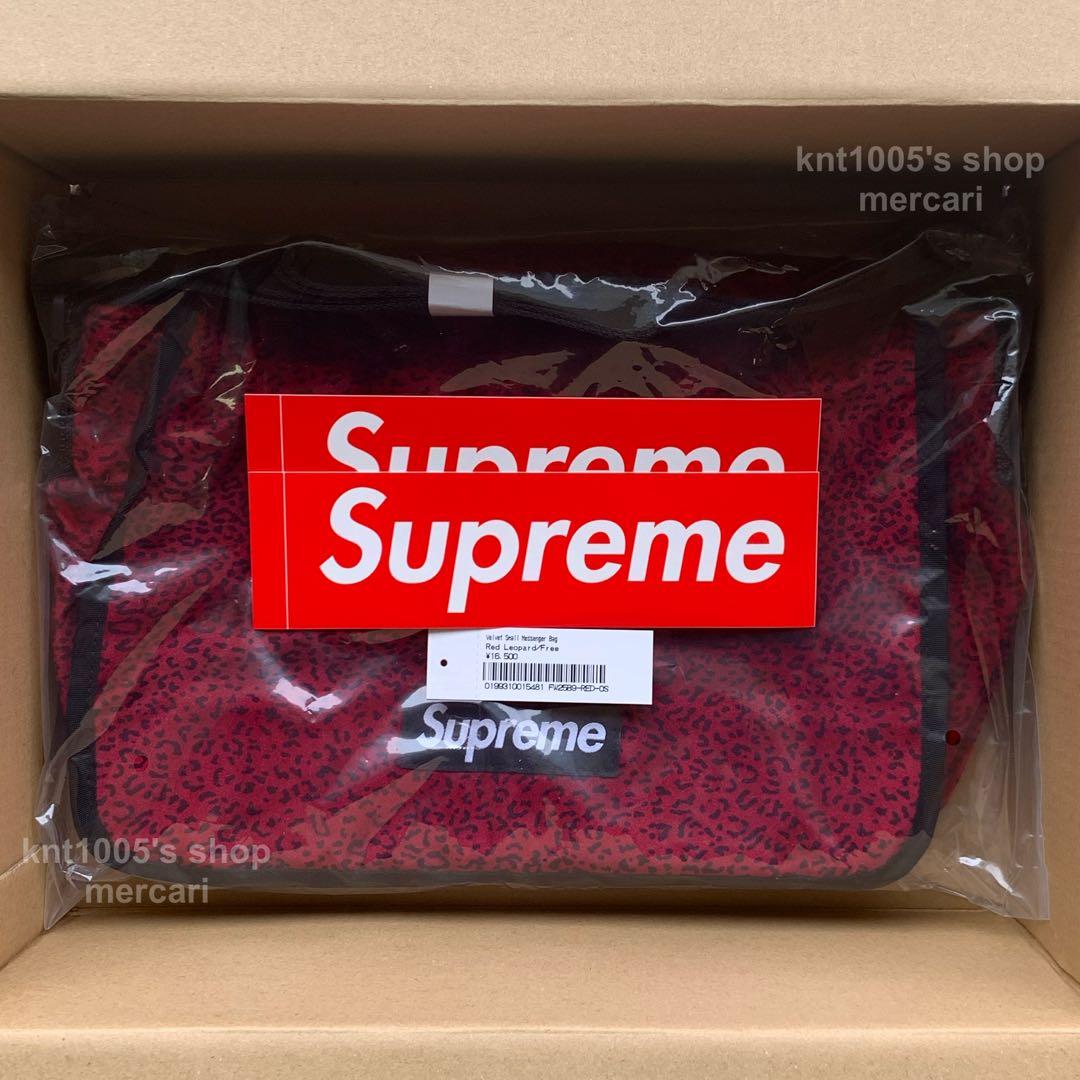 Supreme メッセンジャーバッグ シュプリーム Leopard Bag 赤