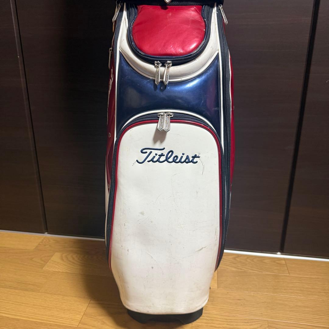 Titleist キャディバッグ ゴルフバッグ 赤・白・青
