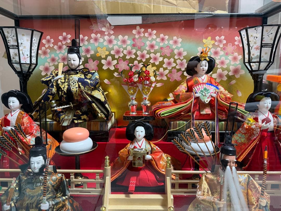 雛人形 ケース飾り 三段飾り 桃の節句 ひな祭り　久月