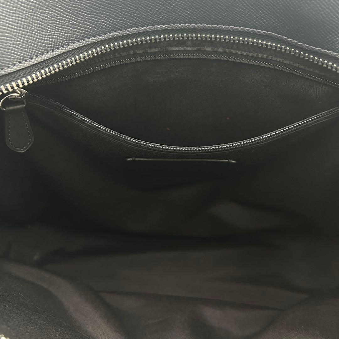 ☆美品☆【COACH】ベケット トートバッグ レザー ビジネス ネイビー