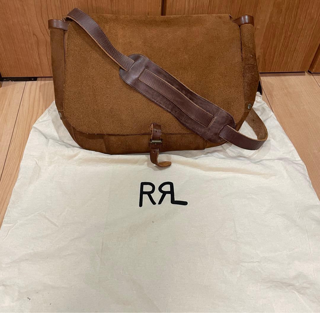 RRL ラフアウト レザーメールバッグ ダブルアールエル ラルフローレン