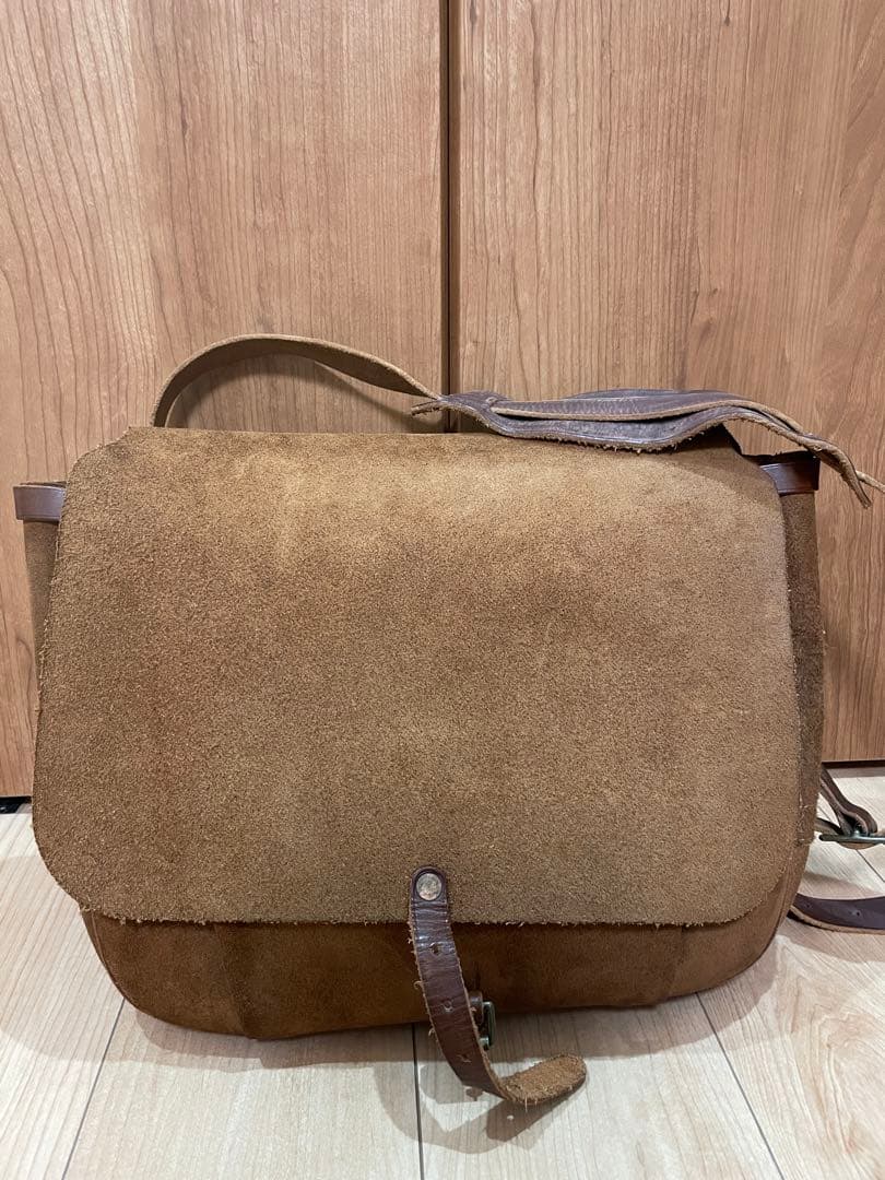 RRL ラフアウト レザーメールバッグ ダブルアールエル ラルフローレン