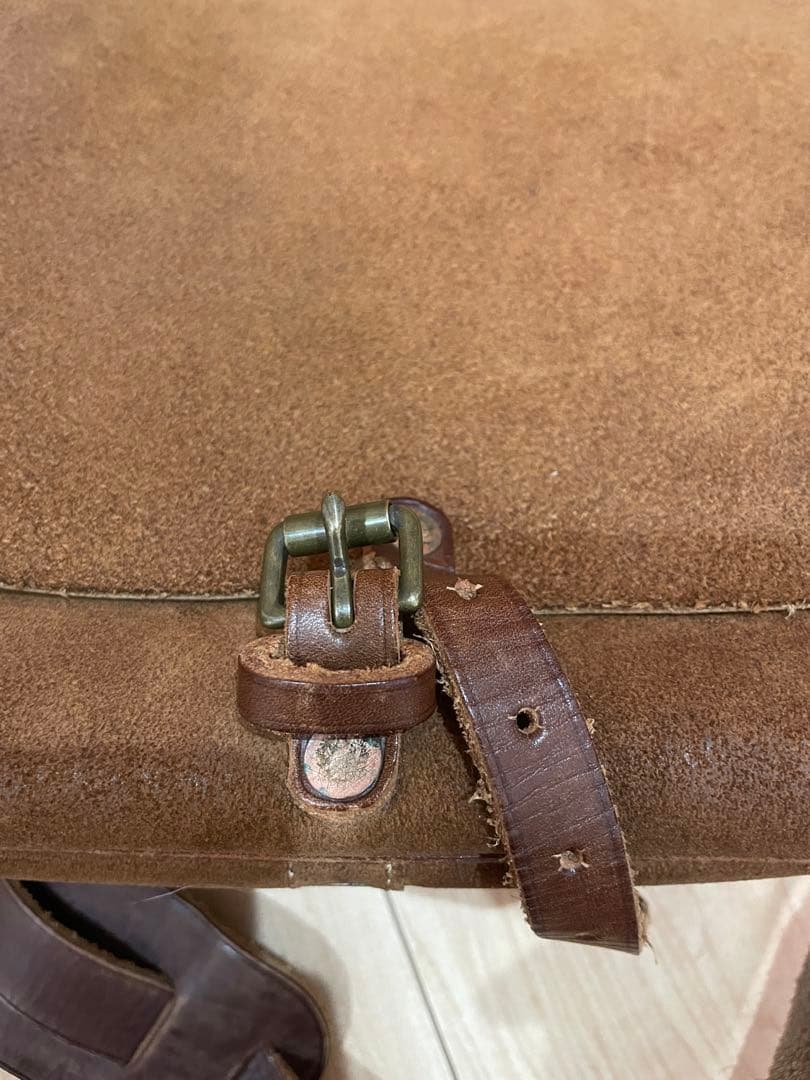 RRL ラフアウト レザーメールバッグ ダブルアールエル ラルフローレン