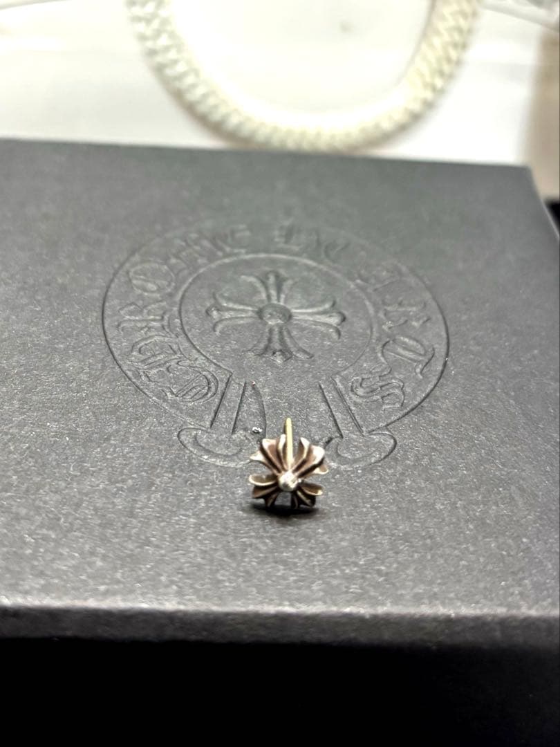 確実正規　CHROME HEARTS クロスピアス　インボイス付き