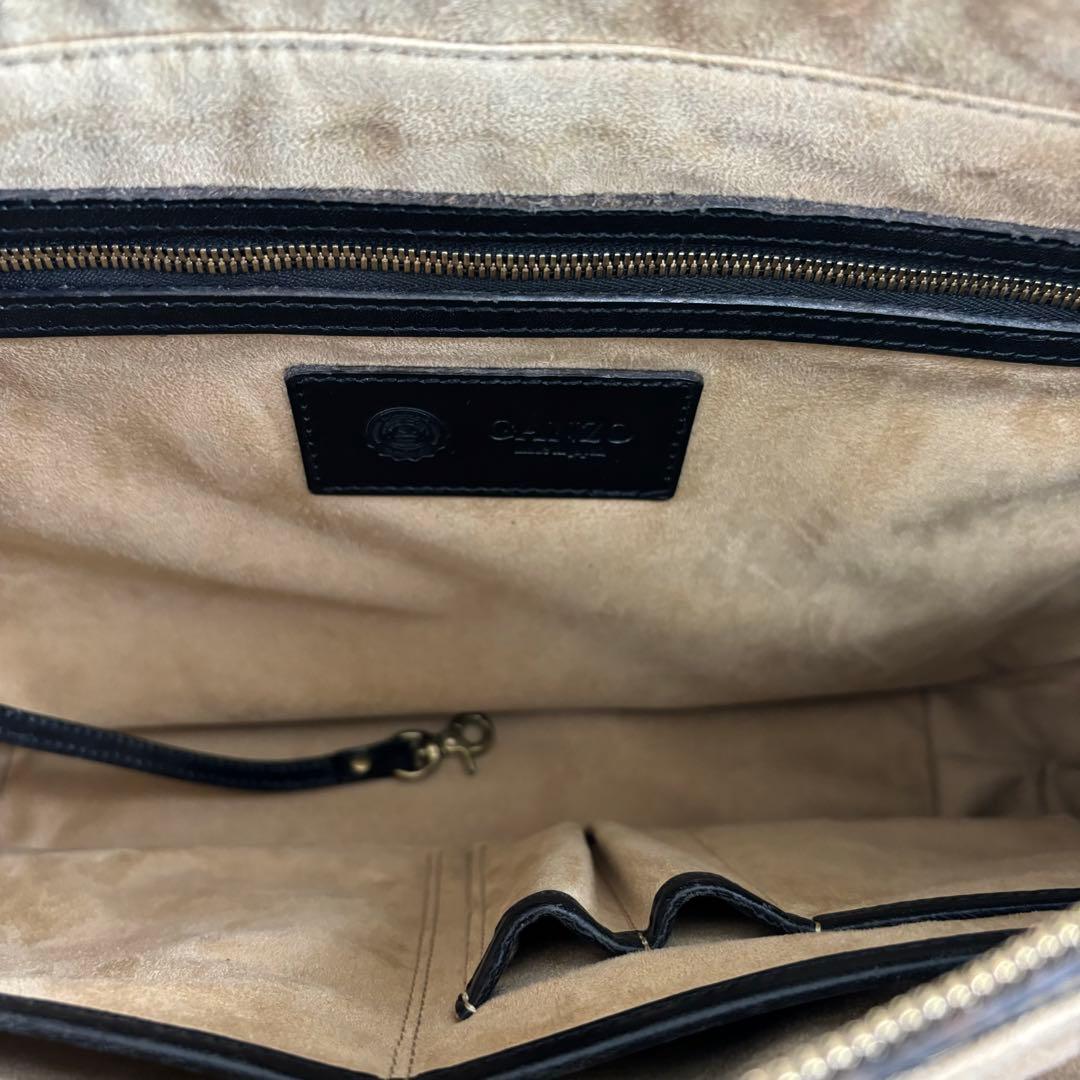 Ganzo ガンゾ BLIDRE ブライドルレザー　トートバック 黒