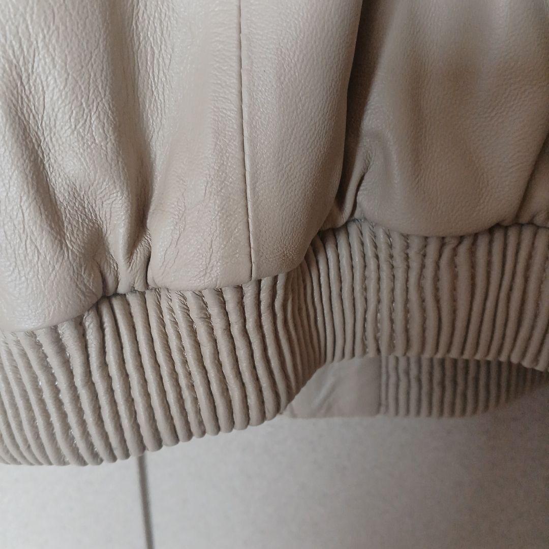 新品未使用ラムレザーブルゾン+ 新品未使用スカート