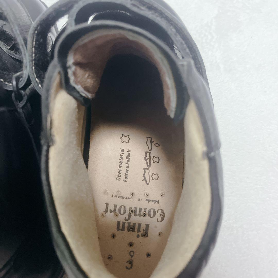 希少✨フィンコンフォート ダブルストラップ ハイカットスニーカー 40 ブラック