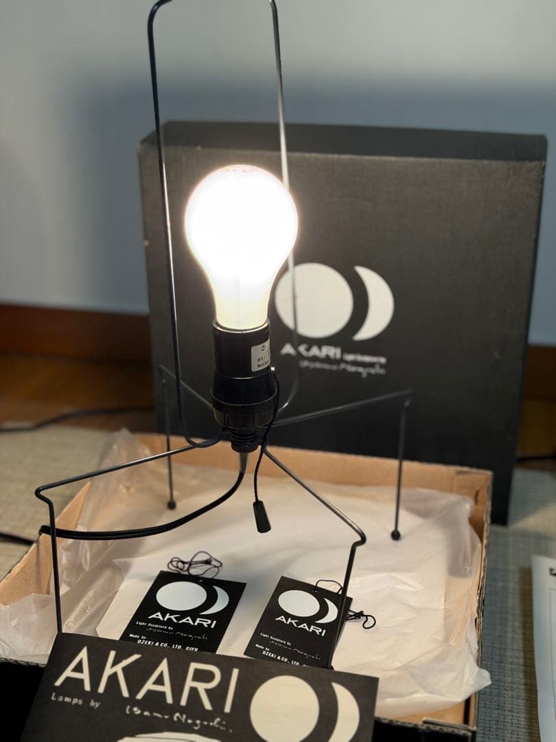 イサム・ノグチ AKARI（あかり） 3X ベース・付属品のみ（シェード欠品）