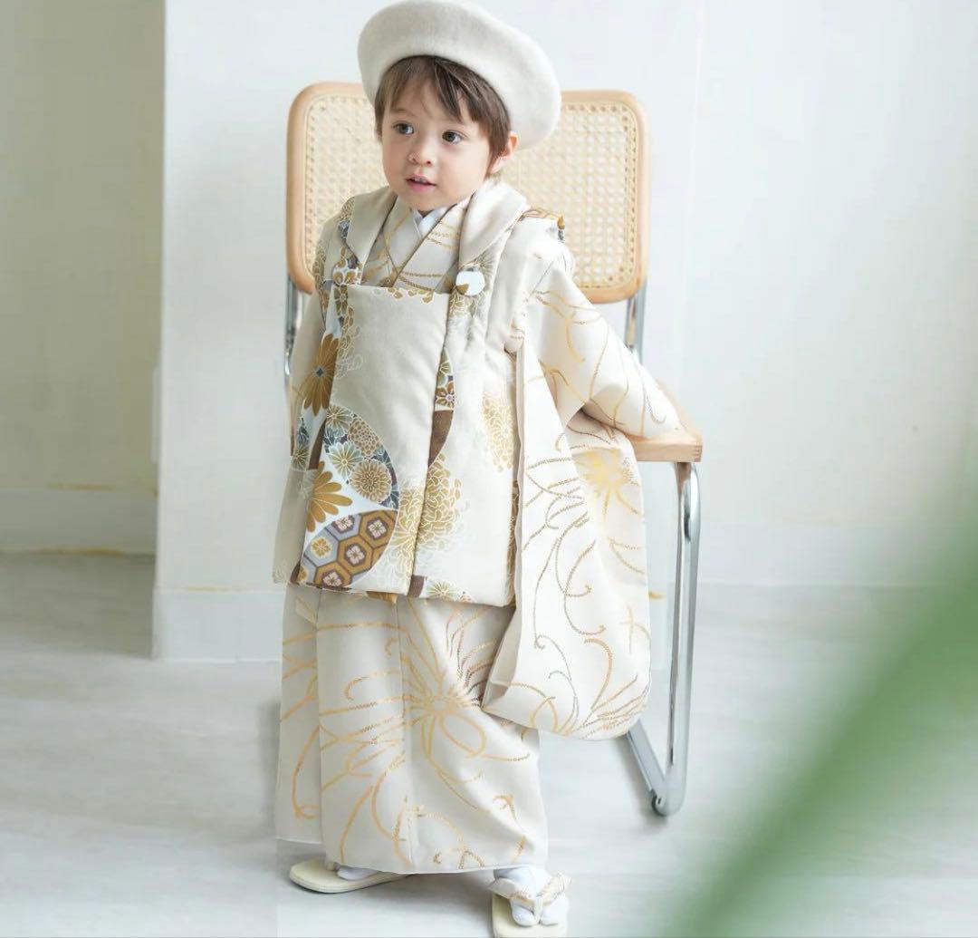 【26日までセール価格】大人気　美品　着物セット　ひよこ商店　古典柄　クリーム色