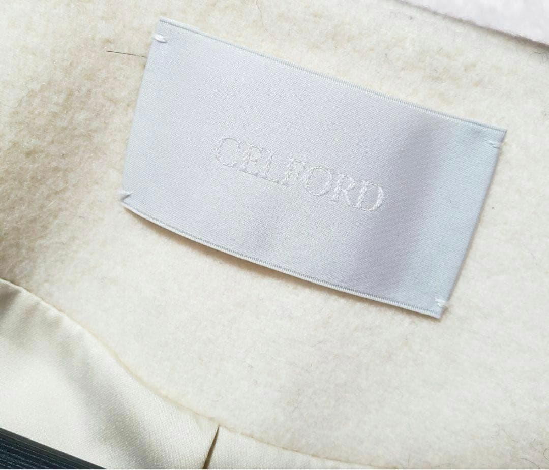 CELFORD セルフォード 36 S フレアロングコート アイボリー 美品