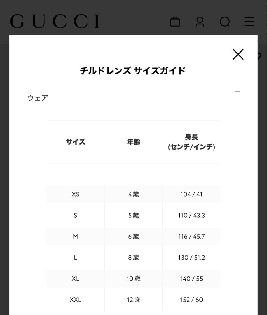 GUCCI チルドレンズ size5 紺 ステンカラーコート キッズ 女の子用