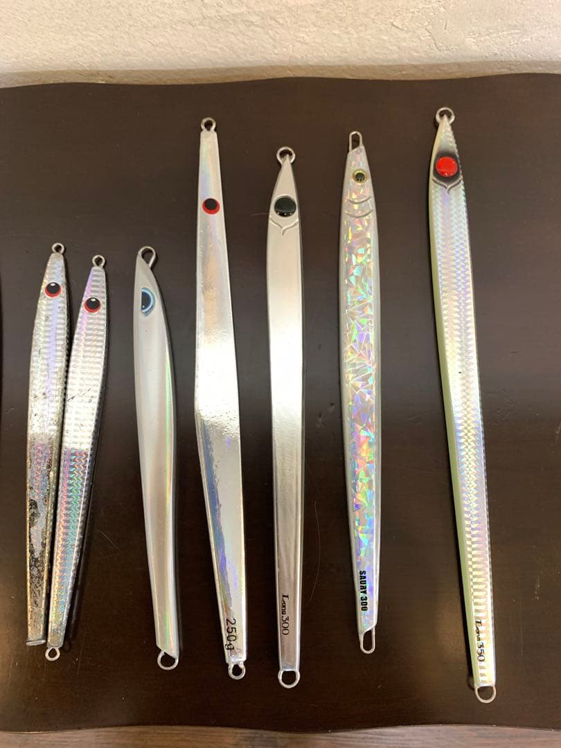 ジギング　明石　シルバー　ジグ　タチパターン　ロングジグ　青物　新品　中古