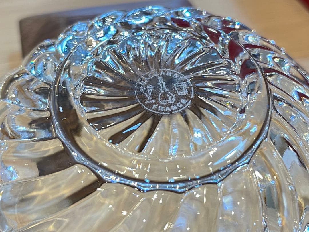 B7039【バカラ】ボリュート アッシュトレイ 小物入れ