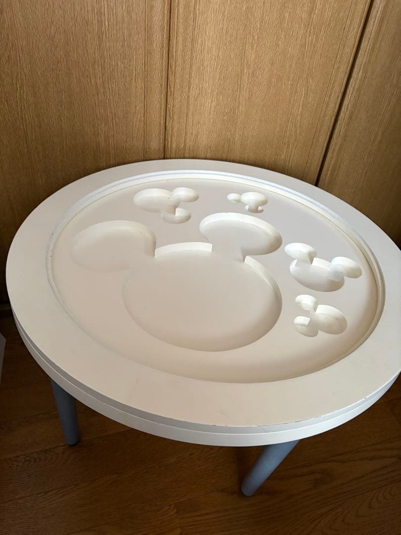 ミッキーマウスデザイン円形テーブル/ディズニーキャラクター/廃盤品