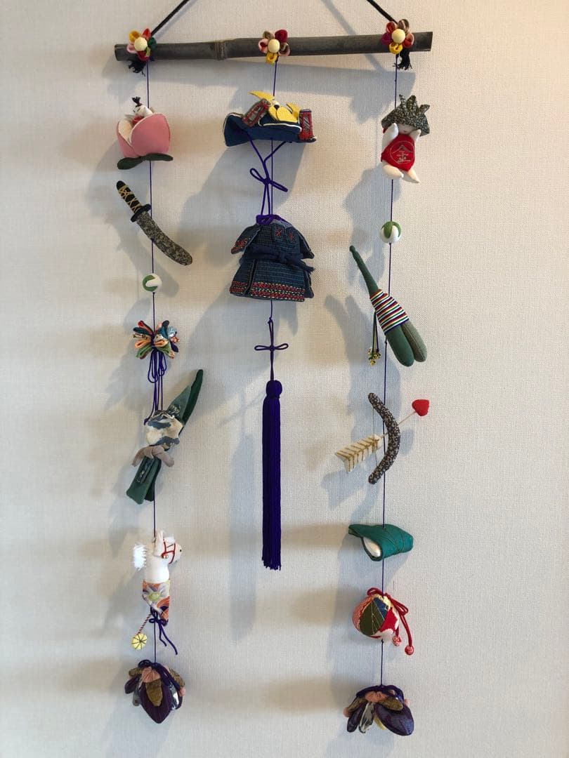 端午の節句の壁掛け④　吊るし飾り　吊るし雛