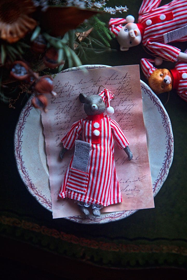 チャイナヘッドドール オーナメント クリスマス ヴィンテージ