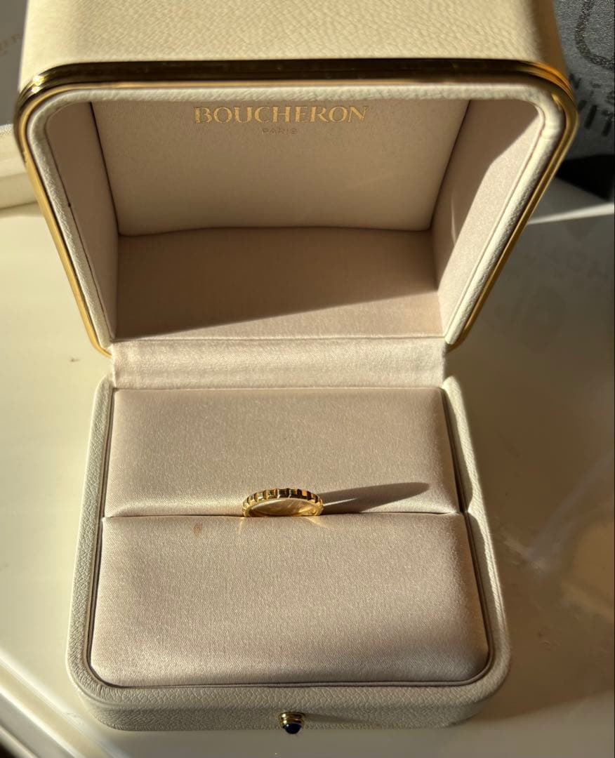 ブシュロン キャトル クルドパリ ミディアム リング 50 イエローゴールド