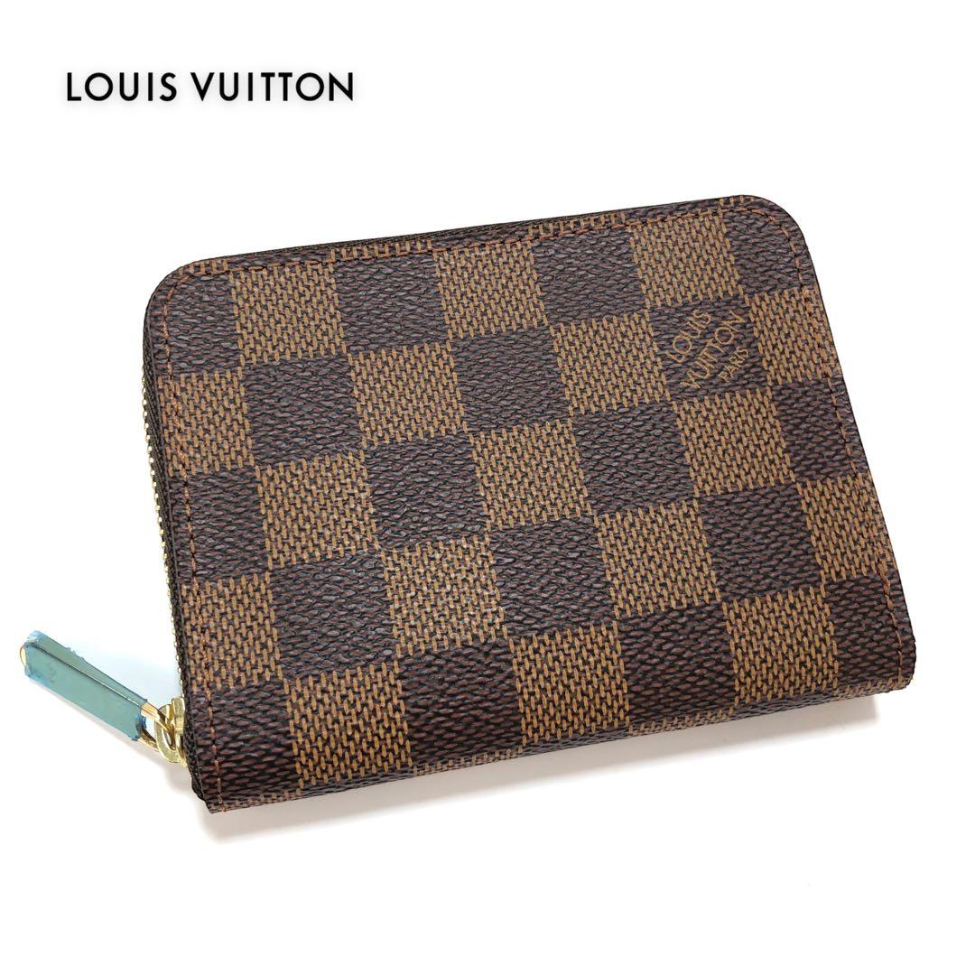 未使用 ルイヴィトン ダミエ エベヌ ジッピー パース ケース