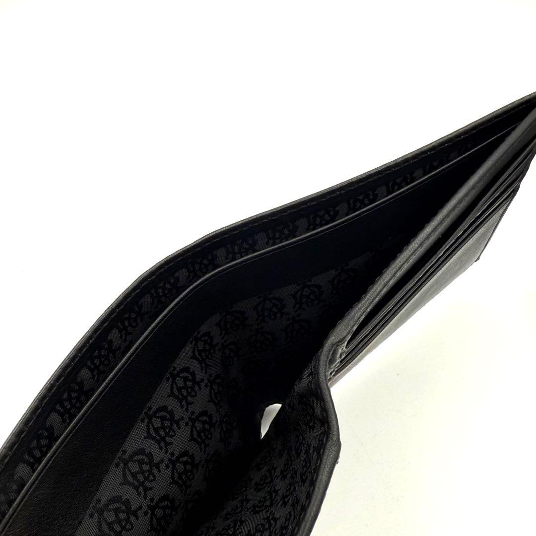 ダンヒル dunhill 二つ折り財布 レザー L2G230A ブラック