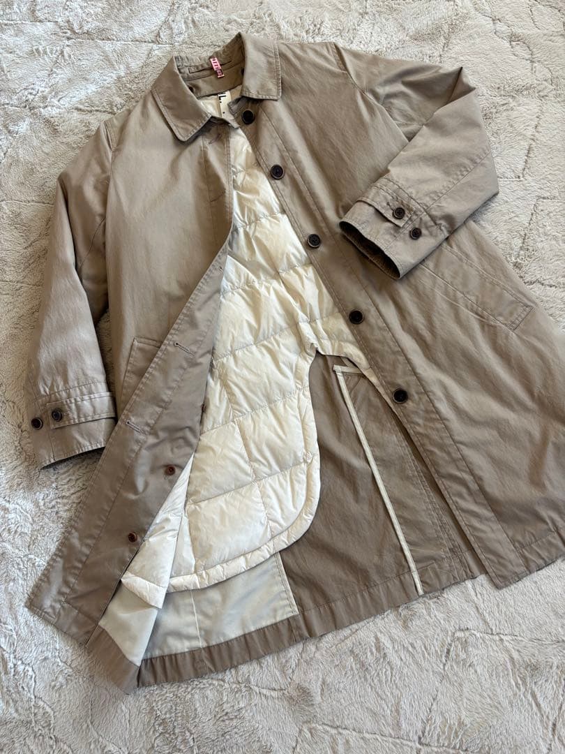 マーガレットハウエルMHLダウンライナー付きステンカラーコート　Ⅲ