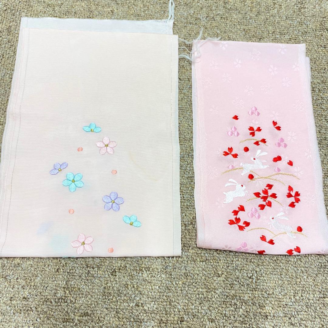 4009ag98, 半衿□七五三 三歳 女児 アンティーク 着物のみ 五つ紋□