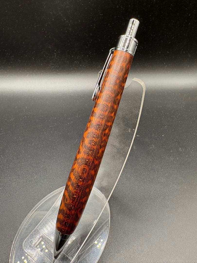 504極上　スネークウッド　木軸シャーペン　ボールペン