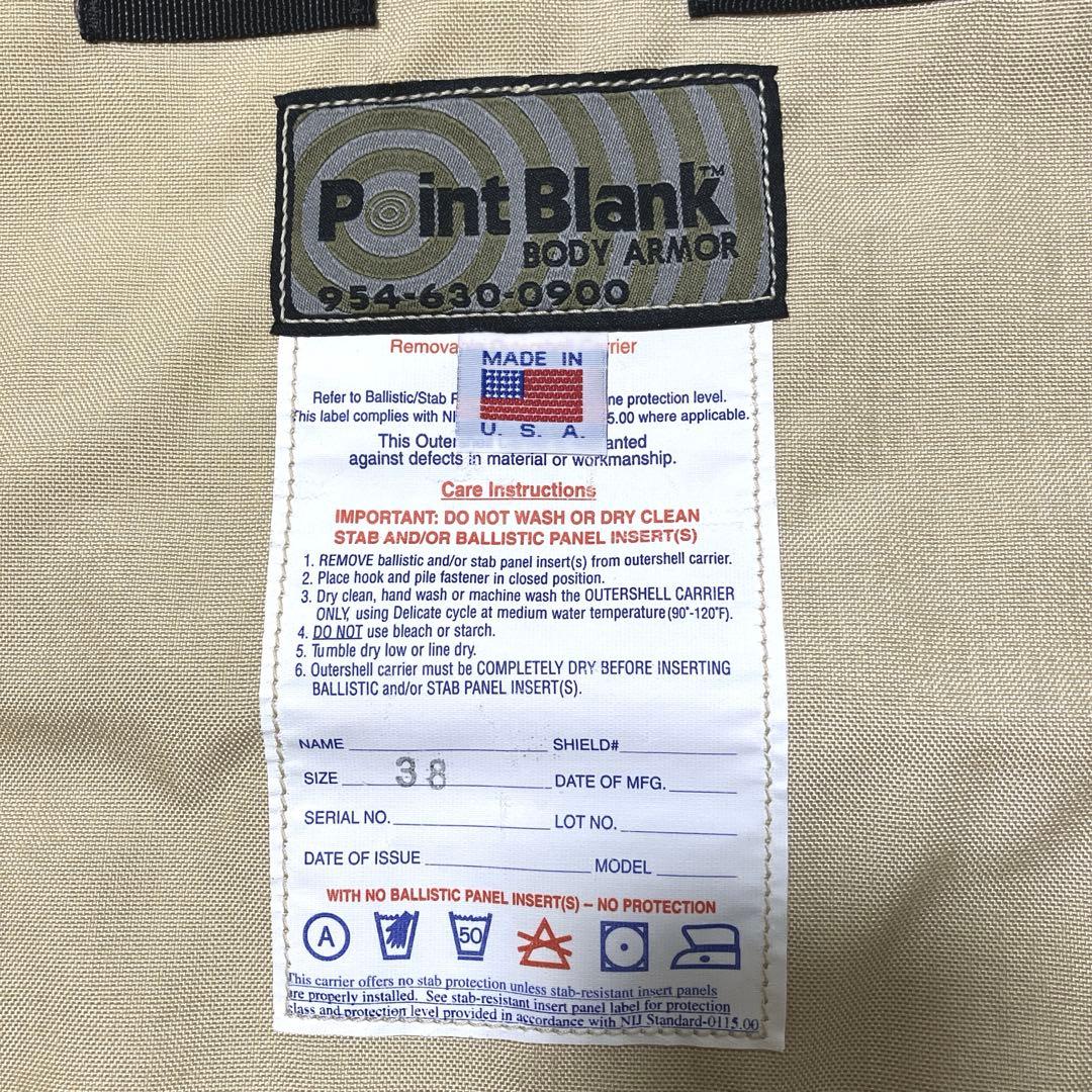 Point Blank ボディアーマー　デザート M 米軍　アメリカ製　希少