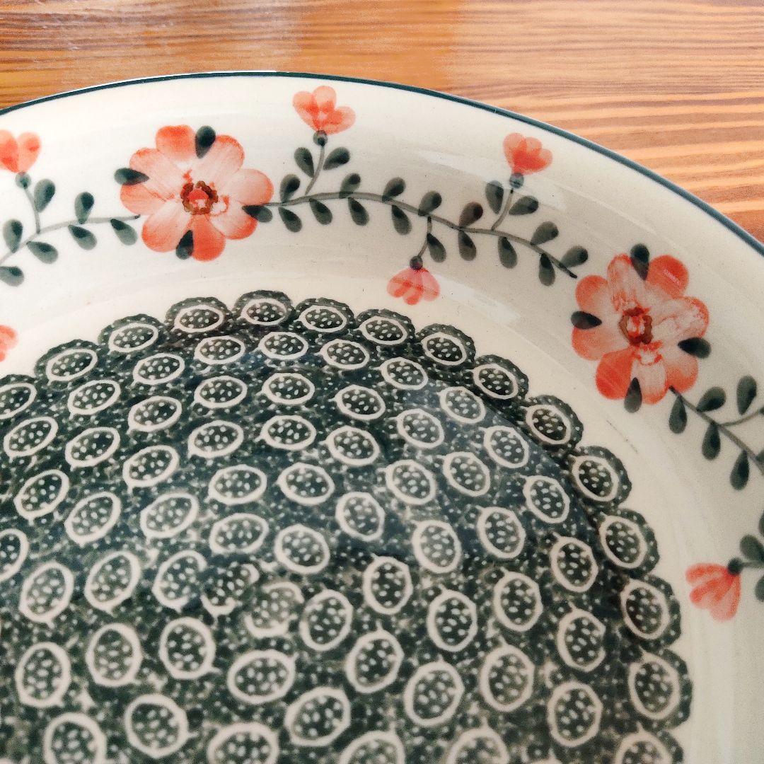 新品　ポーランド食器　取っ手付きボウル　緑　269　単品　ツェラミカ　アルテ