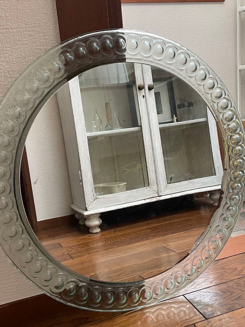 円形ガラスミラー 壁掛け用