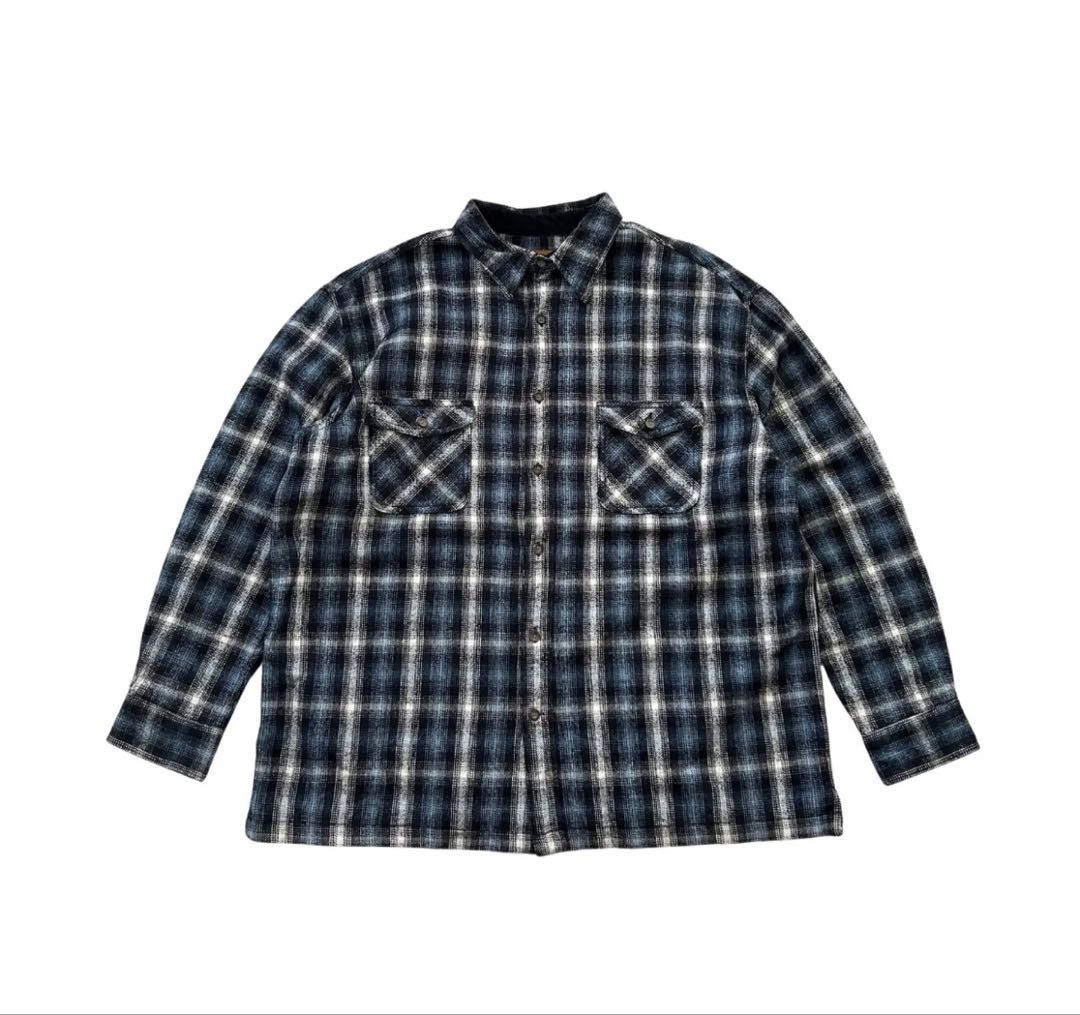 stjohnsbay セントジョンズベイ　ブラックオンブレシャツ