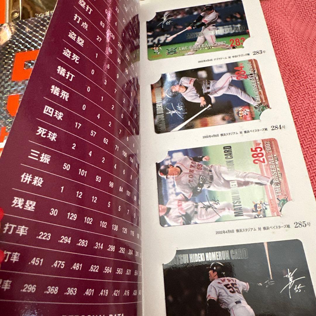 松井秀喜 メモリアルホームランカード 1996-2002 の7冊合計252枚