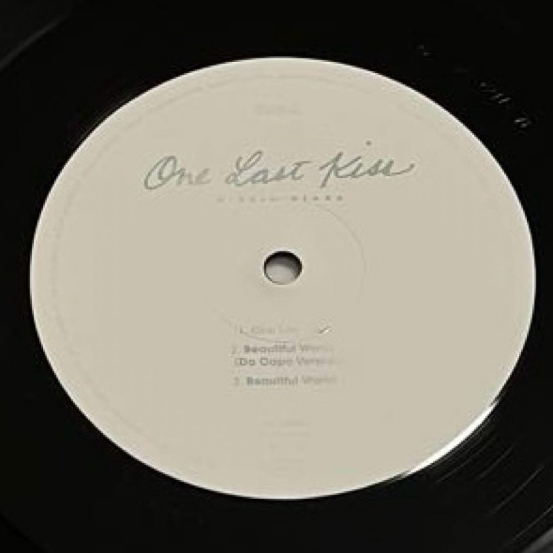 One Last Kiss 宇多田ヒカル レコード 綾波レイ メガジャケ付き