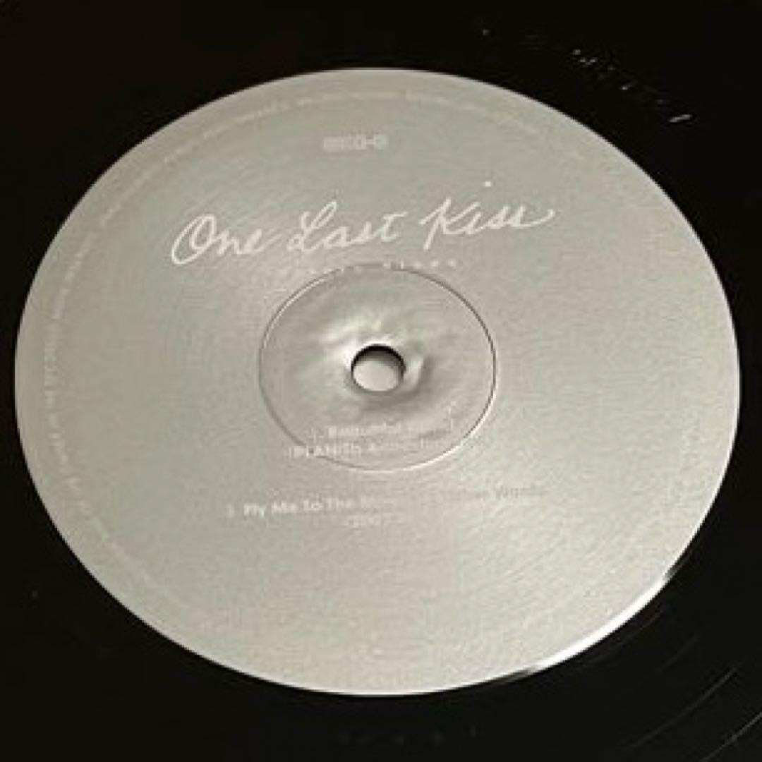 One Last Kiss 宇多田ヒカル レコード 綾波レイ メガジャケ付き